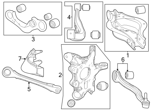 2023 Toyota Crown Rear Suspension Diagram