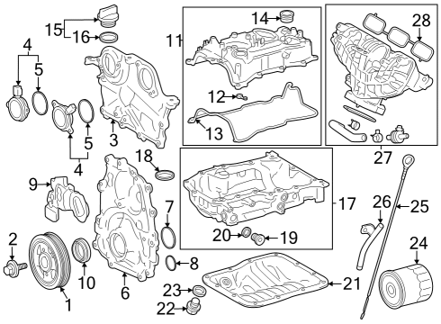 2023 Toyota GR Corolla Guide, Timing Chain Diagram for 13566-18010