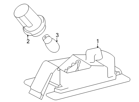 2000 Toyota MR2 Spyder License Lamps Diagram