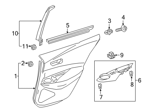 2019 Toyota Corolla Front Door Diagram 9 - Thumbnail