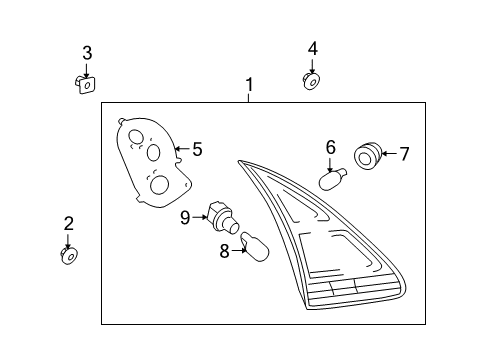 2009 Toyota Venza Backup Lamps Diagram