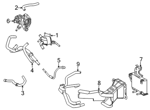 2021 Toyota RAV4 Prime Trans Oil Cooler Diagram