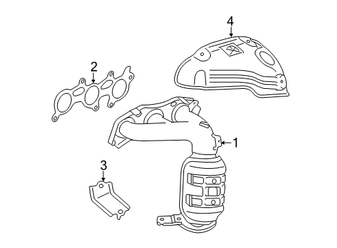 2008 Toyota Camry Exhaust Manifold Diagram 2 - Thumbnail