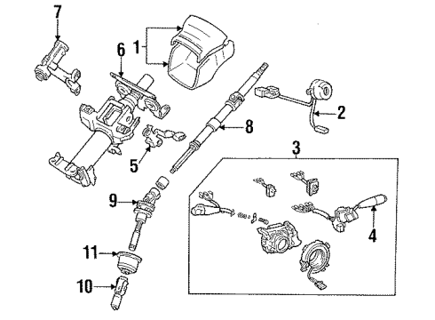 1994 Toyota Camry Ignition Lock, Electrical Diagram