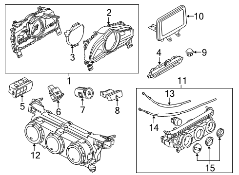 2020 Toyota Yaris Driver Side Headlight Assembly Diagram for 81170-WB001