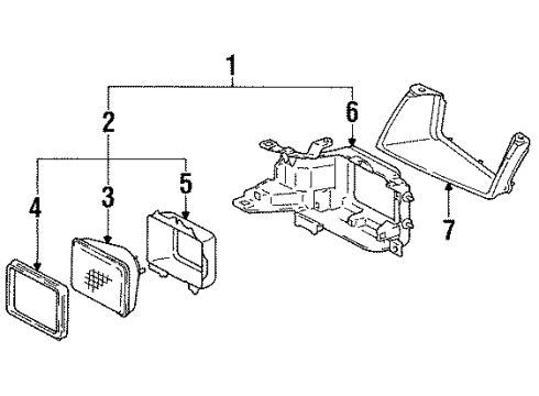 1992 Toyota Tercel Headlamps Diagram