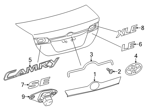 2014 Toyota Camry Parking Aid Diagram