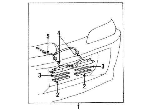 1998 Toyota Supra Bulbs Diagram 4 - Thumbnail