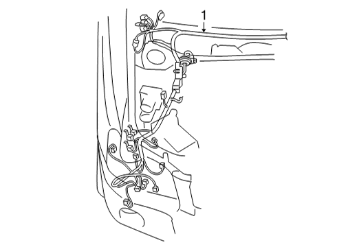 2020 Toyota Highlander Wire Harness Diagram for 82111-0EU10