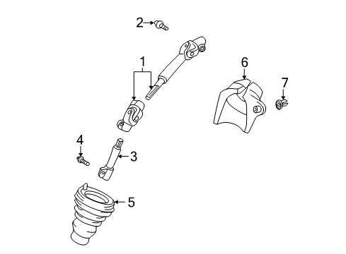 2004 Scion xB Shaft & Internal Components Diagram