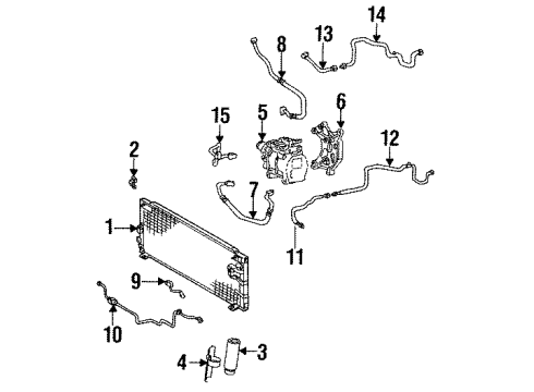 1992 Toyota Paseo Pipe, Cooler Refrigerant Liquid, C Diagram for 88716-16710