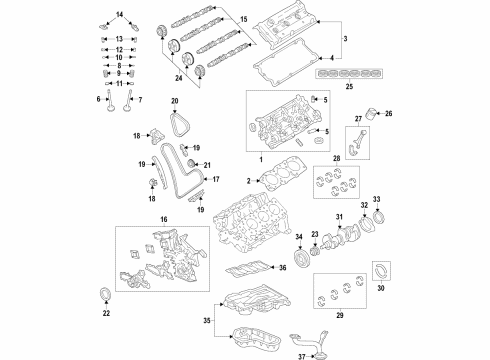 2021 Toyota Avalon Engine Parts & Mounts, Timing, Lubrication System Diagram 4 - Thumbnail