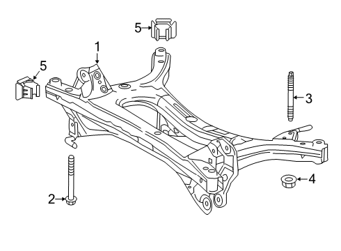 2021 Toyota Corolla Suspension Mounting - Rear Diagram