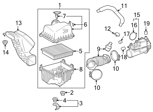 2024 Toyota Grand Highlander Air Intake Diagram