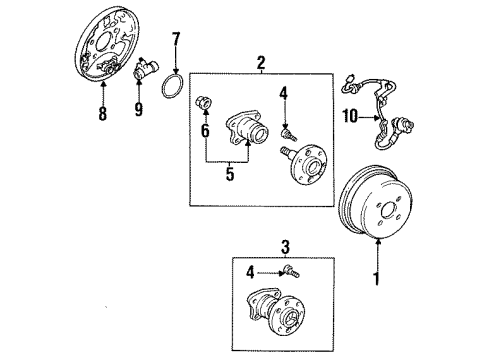 1995 Toyota Corolla Anti-Lock Brakes Diagram 3 - Thumbnail