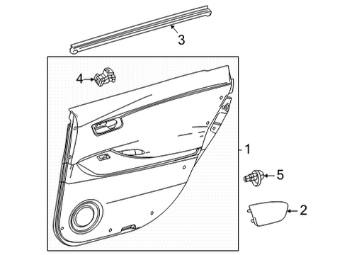 2018 Toyota Mirai Panel Assembly, Rear Door Diagram for 67630-62010-C8