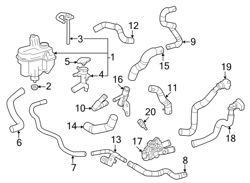 2023 Toyota Corolla Cross Clip, Hose Diagram for 90466-28001