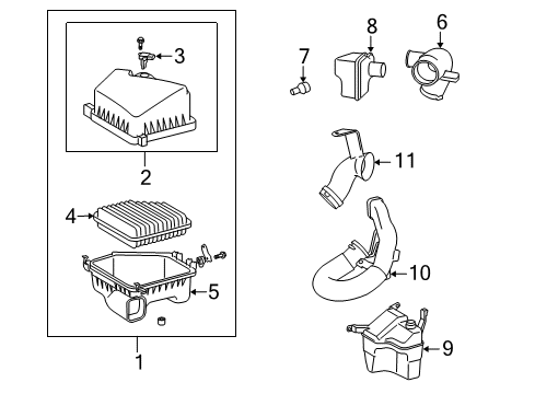 2010 Toyota Corolla Air Intake Diagram