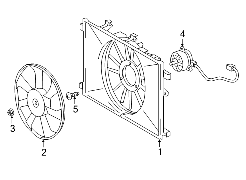 2022 Toyota Corolla Cooling System, Radiator, Water Pump, Cooling Fan Diagram 2 - Thumbnail