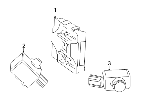 2019 Toyota RAV4 Parking Aid Diagram 2 - Thumbnail