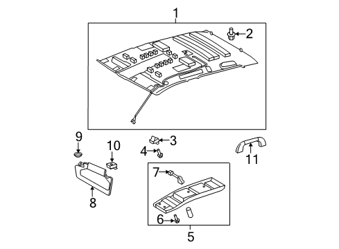 2009 Toyota Tundra Interior Trim - Cab Diagram 4 - Thumbnail