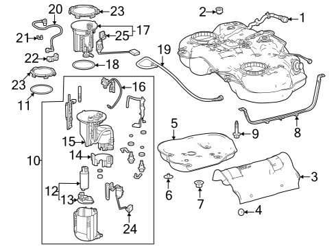 2023 Toyota GR Corolla Senders Diagram