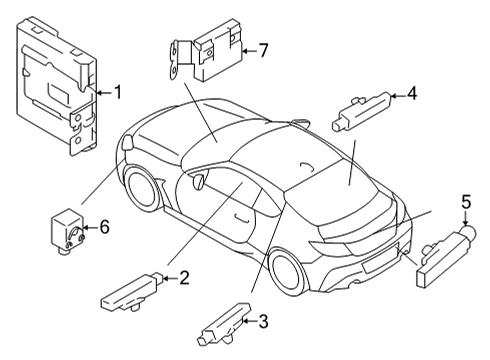 2023 Toyota GR86 ANT INT AY Diagram for SU003-10708