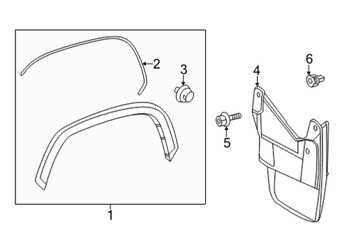 2024 Toyota Tundra Exterior Trim - Fender Diagram