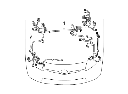 2016 Toyota Prius V Wire, Engine Room Main Diagram for 82111-47E10