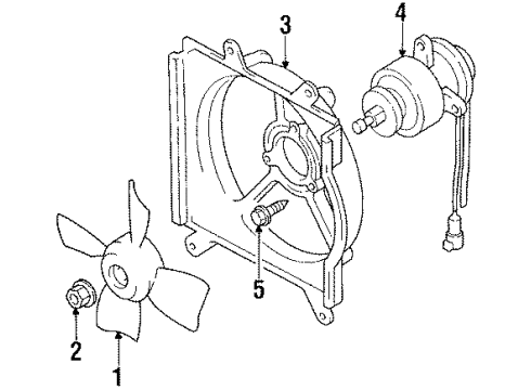 1988 Toyota Corolla Cooling System, Radiator, Water Pump, Cooling Fan Diagram