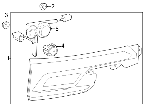 2024 Toyota Grand Highlander Backup Lamps Diagram