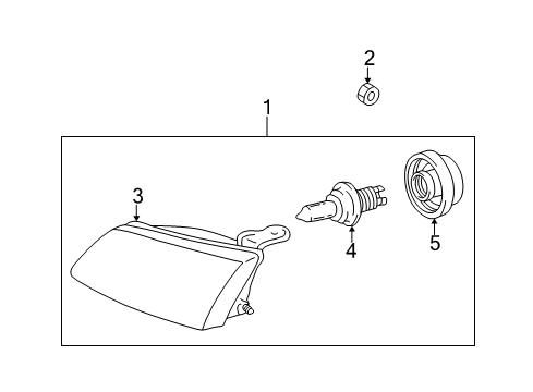 1999 Toyota Sienna Bulbs Diagram 2 - Thumbnail