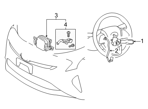 2019 Toyota Prius Prime Cruise Control System, Electrical Diagram