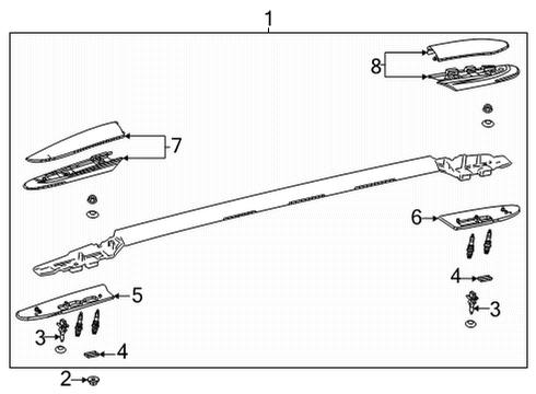 2021 Toyota Sienna Luggage Carrier Diagram