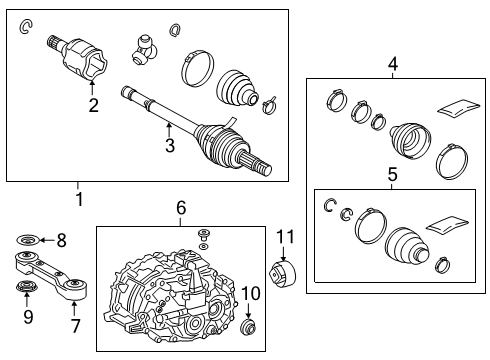 2019 Toyota RAV4 Axle & Differential - Rear Diagram 1 - Thumbnail