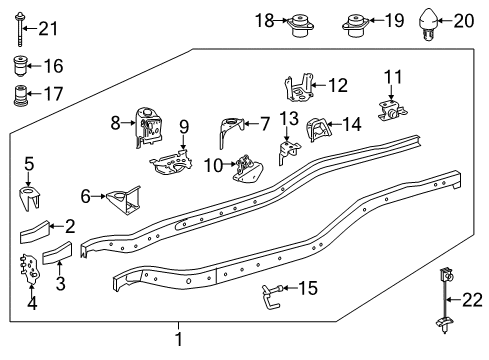 2021 Toyota Tundra Frame & Components Diagram