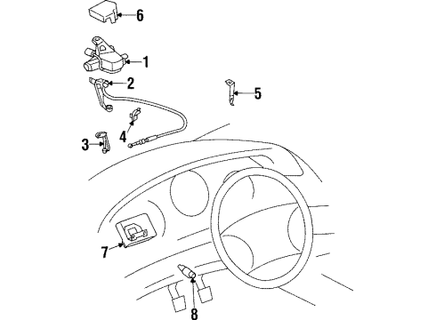 1998 Toyota Supra Cruise Control System, Electrical Diagram