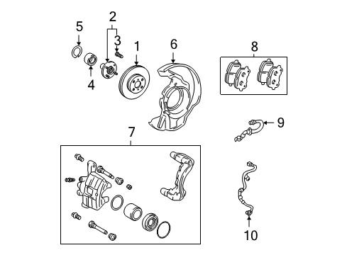 2003 Toyota Matrix Anti-Lock Brakes Diagram 3 - Thumbnail