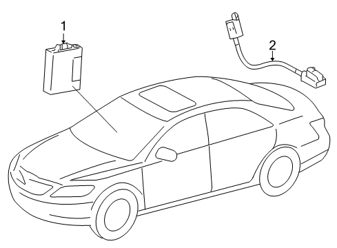 2008 Toyota Camry Anti-Theft Components Diagram