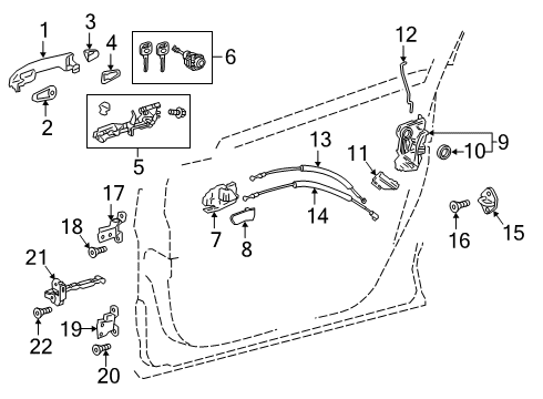 2022 Toyota C-HR Motor Assembly, Power Wi Diagram for 85720-10100