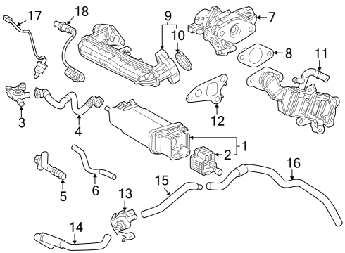 2023 Toyota Prius AWD-e HOSE, FUEL VAPOR FEE Diagram for 23826-24220