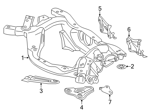 2016 Toyota RAV4 Bracket, Rear STABILIZER Diagram for 51598-48010