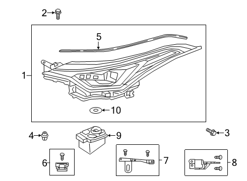 2022 Toyota C-HR Computer Sub-Assembly, H Diagram for 81016-10B00