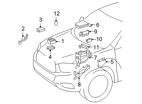 2008 Toyota Highlander Fuse & Relay Diagram