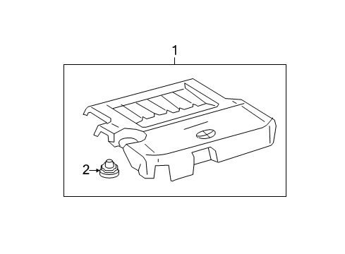 2011 Toyota Avalon Engine Appearance Cover Diagram