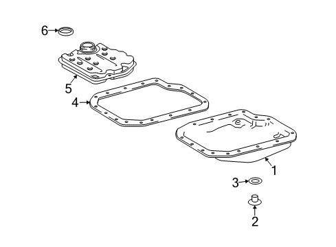 2013 Toyota Matrix Transaxle Parts Diagram