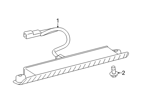 2019 Toyota Highlander High Mount Lamps Diagram