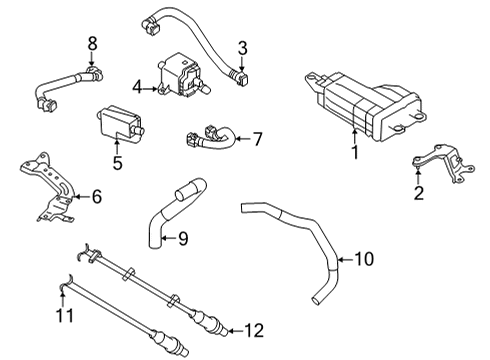 2022 Toyota GR86 CANISTER US Diagram for SU003-10557