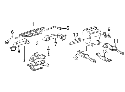 2003 Toyota Camry Ducts Diagram 2 - Thumbnail