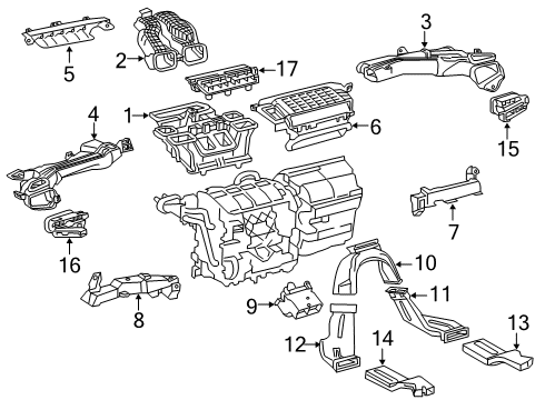 2021 Toyota Corolla Ducts Diagram